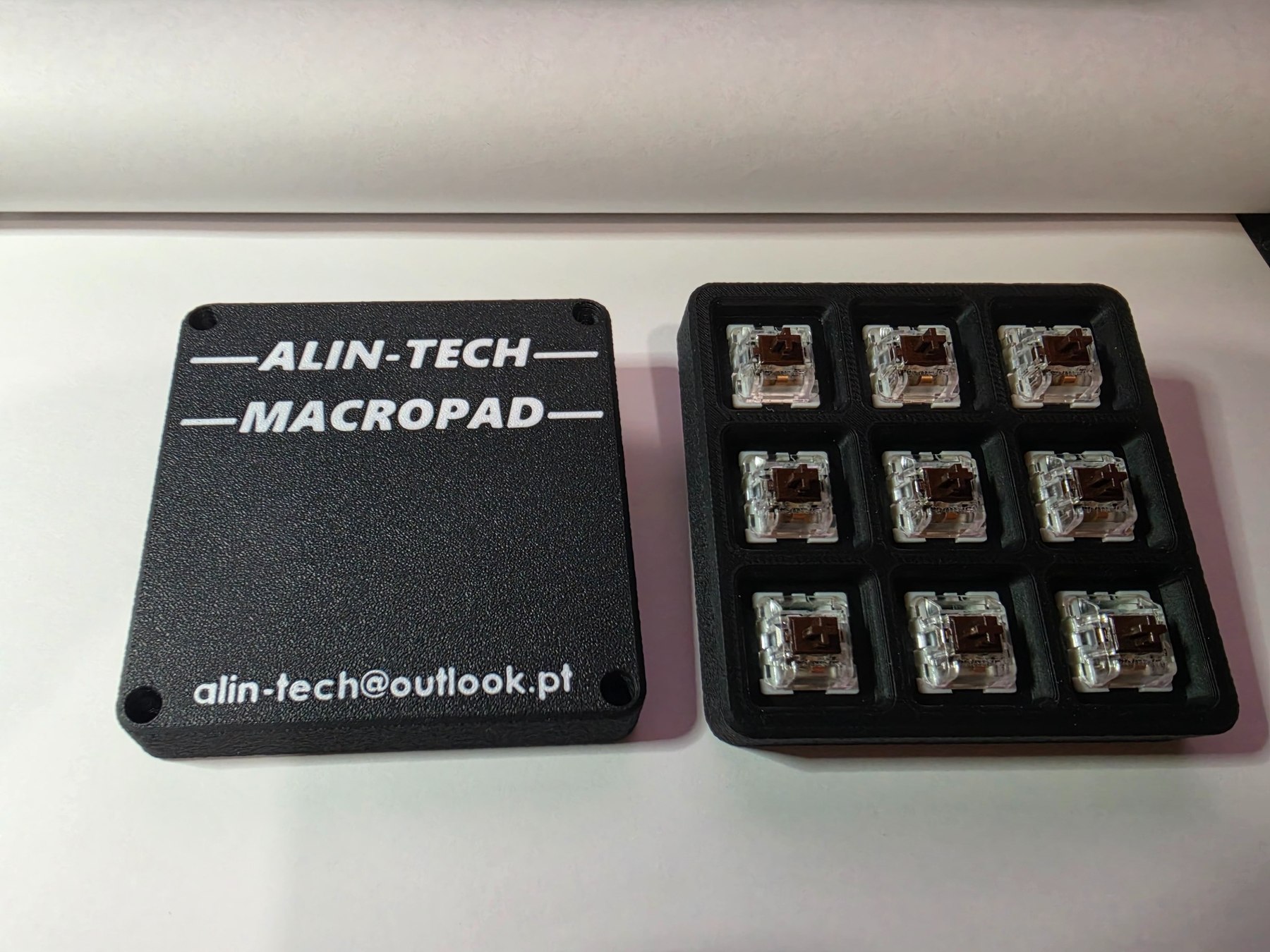 ALIN-TECH MACROPAD — foto real 3